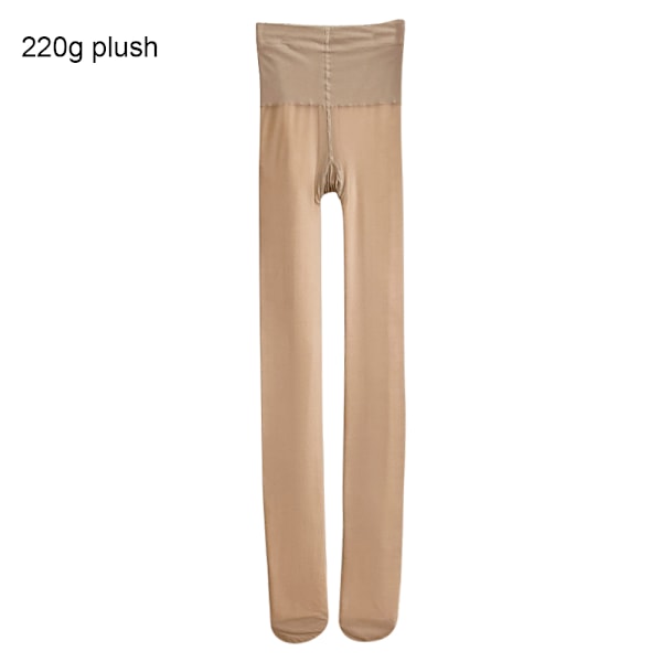 Tights Women Fake Translucent Fleece Lined Elastic Leggings