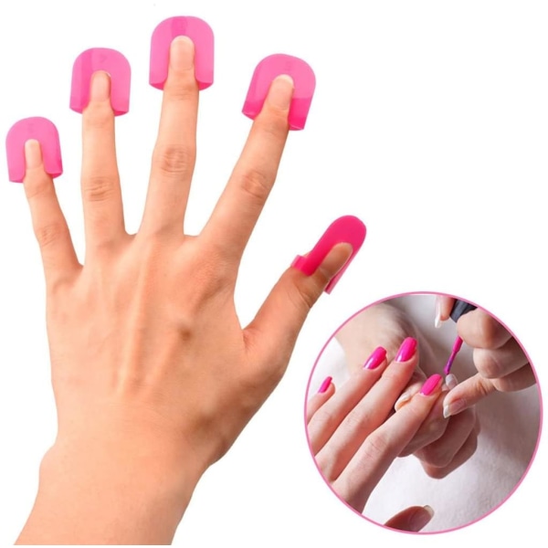 Återanvändbar nagelhållare för målning av naglar och franska spetsremsor -
