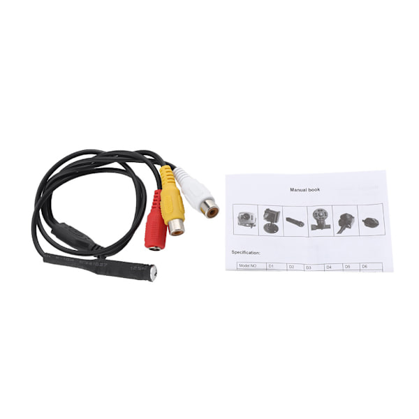 DIY 3.7mm Miniatyrkamera med Dold Lins CCTV Skruv-Nålhålskamera Video Ljud