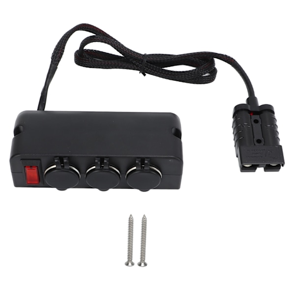 Biloplader Adapter 50A 600V til Anderson Connector 3-trins Batteristrømforsyningsadapter Passer til Bil Båd Campingvogn