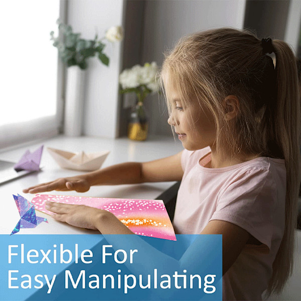 Origamipapper 100 ark 6 tum fyrkantiga olika färger på båda sidor handgjorda hantverk origamipapper konst kreativitet