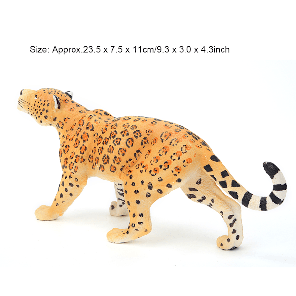 Children Emulational Zoo Animal Leopard Toys Plastic Wild Animal Doll Educational Toys