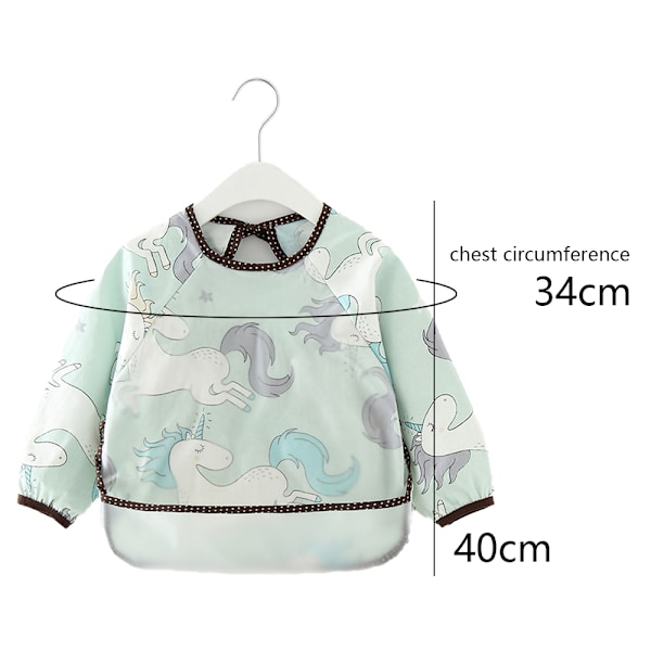 Børneoveralls, Vandafvisende Langærmede Vendbare Tøj, Baby Spiser Tøj