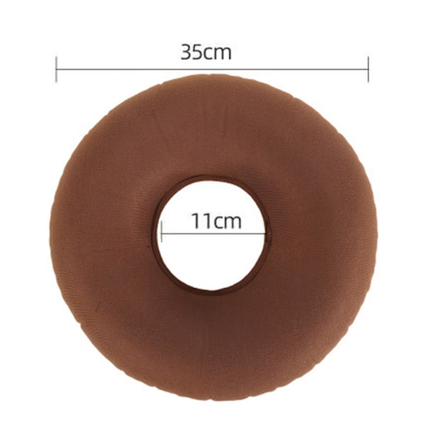 Uppblåsbar Donutkudde / Doughnutkudde med Pump & Resväska - Ländstöd för Hemorrojder, Graviditet, Sittbensvärk, Användning i Hemmet