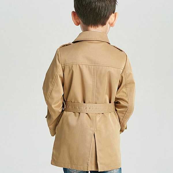Drengenes Klassiske Peacoats Kjolefrakker Børne Efterår Toggle Trench Jakker Overfrakke