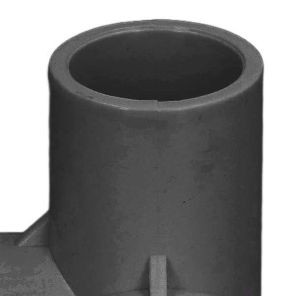 10 st 3-vägs rörkopplingar PVC-plast Rätt vinkel T-koppling Hörnkonektor 20 mm innerdiameter Svart