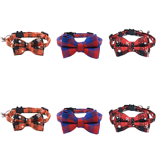 Halsband för hundar, husdjurshalsband med justerbar hundfluga, halsband med rosetter för pojkar och flickor