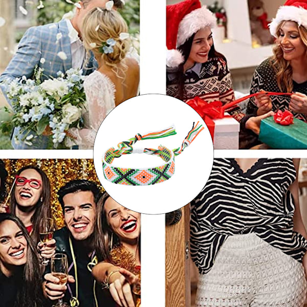 3 st armband vävda fransar armband boho smycken för kvinnor, vänskapsarmband för kvinnor flickor