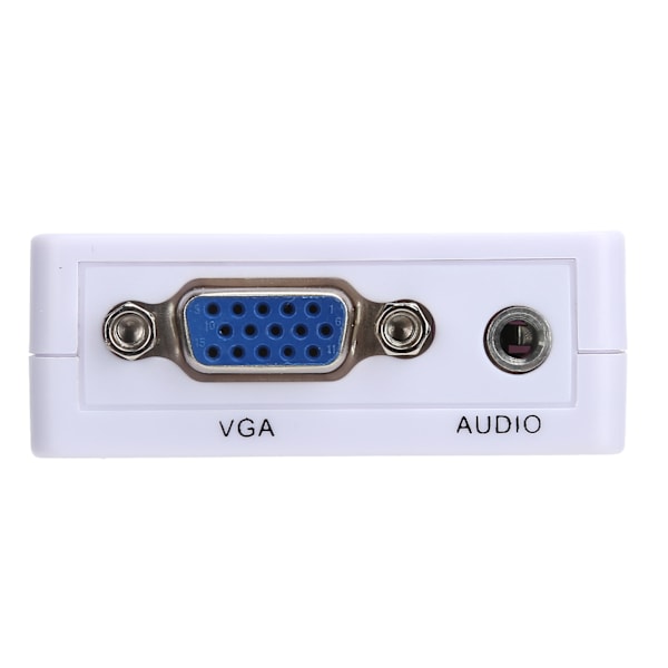 VGA till HDMI-konverter Mini HD 1080P Konverteringsbox Adapter Vit