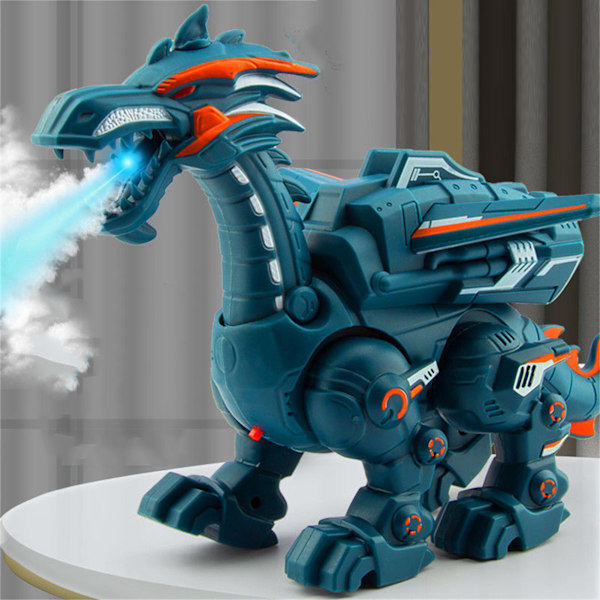 Elektrisk Mekanisk Dinosaur Legetøj med Lyd Lys Gående Legetøj Gave til Drenge Børn Spray Type