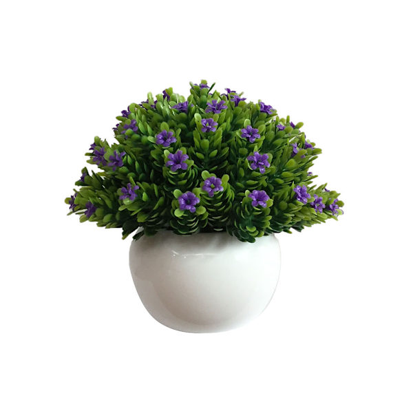 Keinotekoinen puolipyöreä sypressi Ruukutettu Simuloitu Istutusruukku Koriste (Violetti)