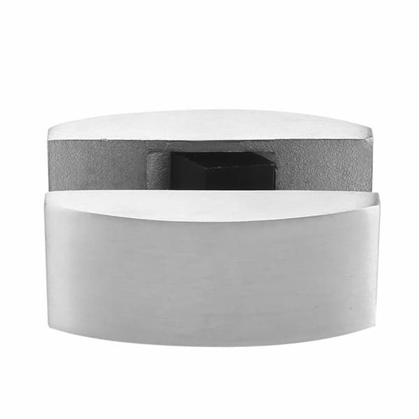 Gulvstyr i rustfrit stål 304 til skydedøre – Justerbar til 8-14 mm glas, gulvmontering