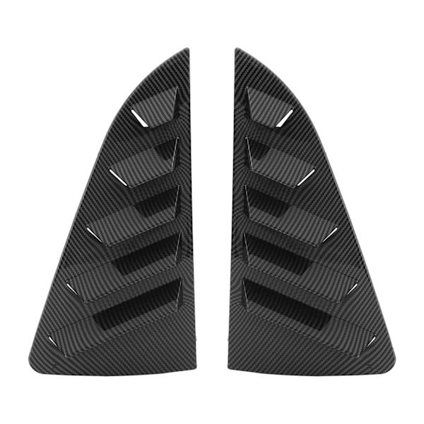 1Par Sidevindu Louver Deksel Beskyttende Stilig Robust Vindu Triangulære Lukker Trim For Mk5 6R 6C Karbonfiber Mønster
