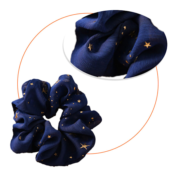 Scrunchies för hår med elastiskt band Hårsnoddar Rep Hästsvanshållare för kvinnor flickor, 6 st