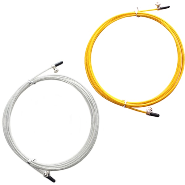 Erstatningskabel for Speed Jump Rope - 2 Erstatningskabler - med skruer og endestykker