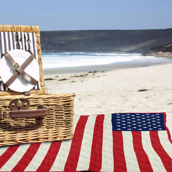 American Flag Printed Picnic Mat Matta Yoga Mat Blanket Beach