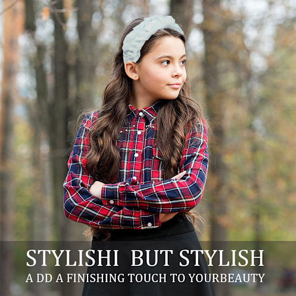 Fashion Headband - Hårtillbehör Band, Hårband Solid Hårband för Kvinnor och Flickor