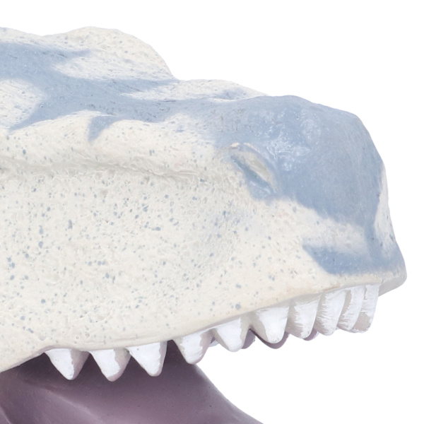 Dinosaurie Handdocka Realistisk Mjuk Halloween Tyrannosaurus Rollspel Leksak för Barn Grå