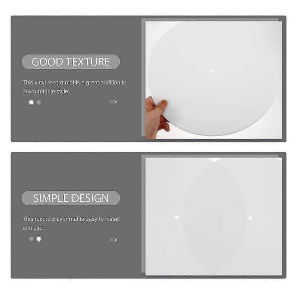 2pcs Vinyl Record Mats Turntable Felt Mats Non-slip Turntable Protective Pads