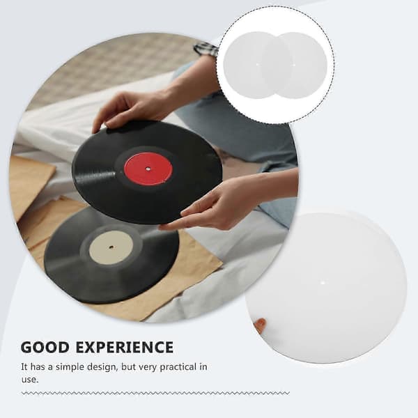 2pcs Vinyl Record Mats Turntable Felt Mats Non-slip Turntable Protective Pads