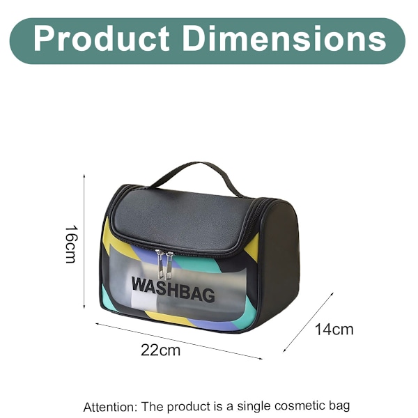 Genomskinlig Resepackningskub/Genomskinlig PU/PVC-påse, Transparent Multifunktionell Väska