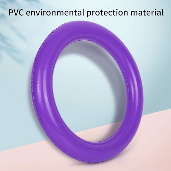 Yoga Bollbas med Fast Ring, Rund PVC Halksäker Tjock Stabil Yoga Boll Fitness Balansbas, Pilates Fast Ring för Hemmagym, Kontor