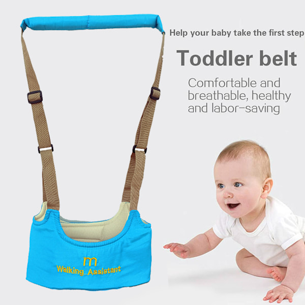 Justerbar barnesele for småbarn som lærer å gå, babysele for småbarn, hjelp til å gå, barnesele for småbarn