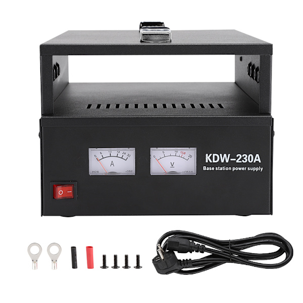 KDW-230A Strömlinjeformad helt förseglad bilradioströmförsörjning för Motorola GM950 / GM3188 / GM3688 (EU-kontakt)