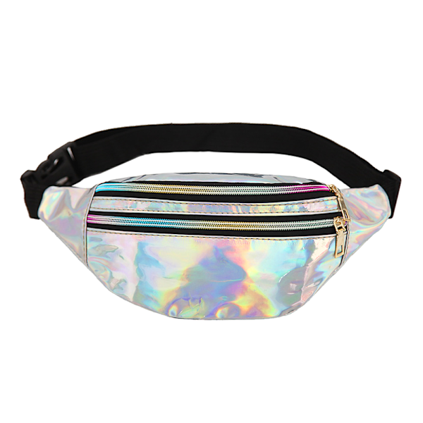 Fanny Packs för Kvinnor Festival Party Rave Glittrande Phanny Pack Resa Vandring Midjepåsar