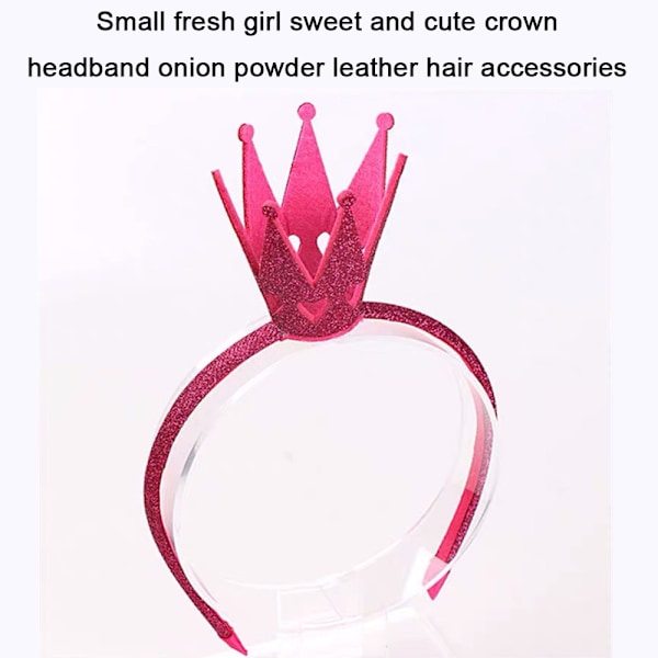 Fairy Girls Skinnende Krone Hårbånd Prinsesse Pige Krone Hårbånd til Små Piger Kvinder Fødselsdag Bryllup Kostume Fest Hårtilbehør