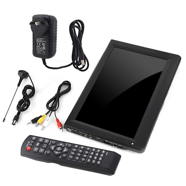 LEADSTAR Bärbar 12\" 1080P DVB TFT LED HD Digital Analog Färg-TV Television AU-kontakt