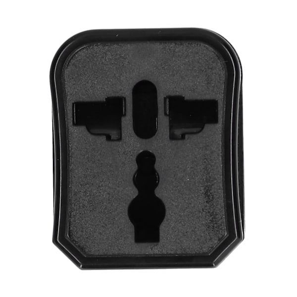 Rejseadapter Universal Strømkonverter Stik med 2 USB-porte til UK EU US JP AU CN 100~240V Sort