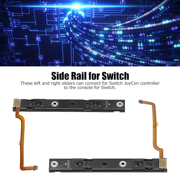 QM2107099 Metallfäste för skena på vänster och höger sida med sensorflexkabel, skena för Switch