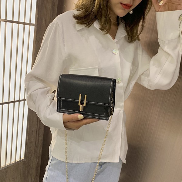 Färgblockerade Crossbody-väskor för Kvinnor Läder Cross Body Plånböcker Söta Designer Handväskor Axelväska