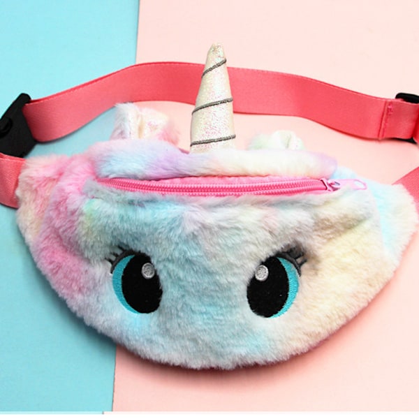 Jente Unicorn Fanny Pack - Skråveske Belteveske Sport Løping Campingtur