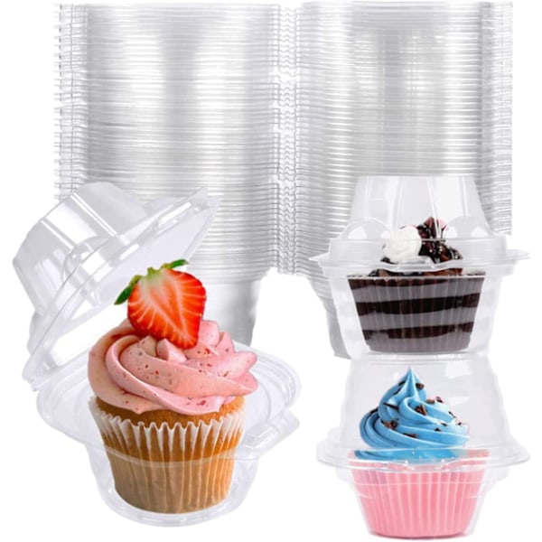 50 stk. Individuelle Cupcake Beholdere Plastik Cupcake Kasser