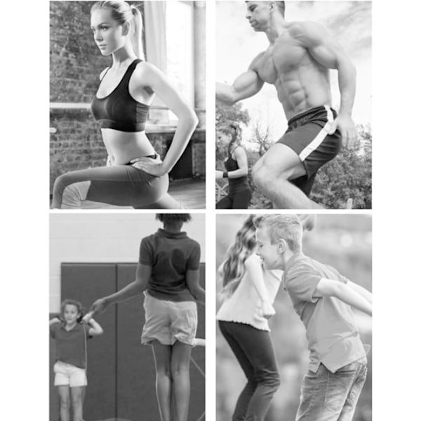 Hopprep - 360 graders rotation, justerbar trasselfri rep - för Crossfit, fitness träning