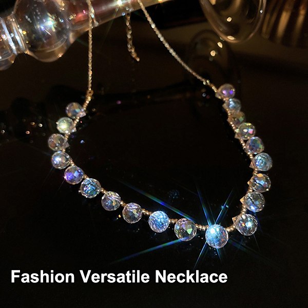 1 st. imitation kristallbåge halsband passar de flesta människor dekorativt halsband