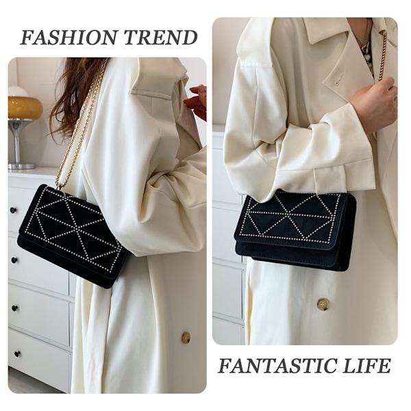 Damer Crossbody Vesker Mote Kjedevesker Klassiske Uformelle Clutch Skuldervesker