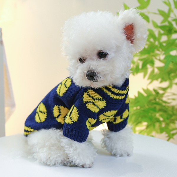 Hundtröjor för små hundar, husdjurströjor Klassisk stickad vinterflicka Pojkar Hundkläder Chihuahua Rock Varm Valp Kostym Kläder