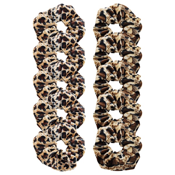 10 kpl Leopardikuvioisia Scrunchies-hiussiteitä naisille, Poninhäntähiussiteitä, Hiusasusteita, Tyttöjen lahja
