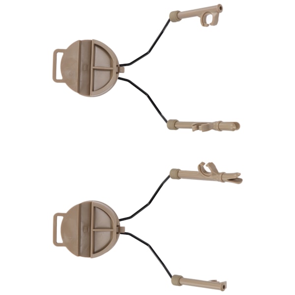 Hjälm Arc Rail Adapter Headset Hållare Upphängning Hörlurar Fäste för Comtac I II för MSA för Sordin Headset Brun