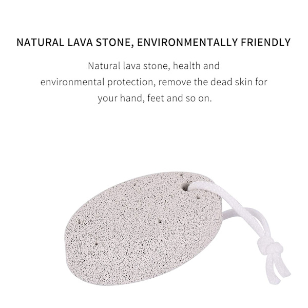 Pumice Sten til Fødder 4 stk, Naturlig Pumice Sten, Pumice
