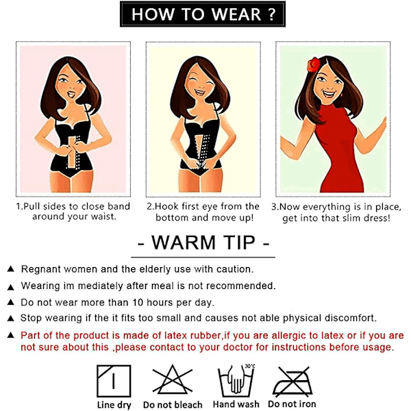 Talje-træner til kvinder Underbust Latex Sport Livrem Korsetter Cincher Timeglas Kropsformer