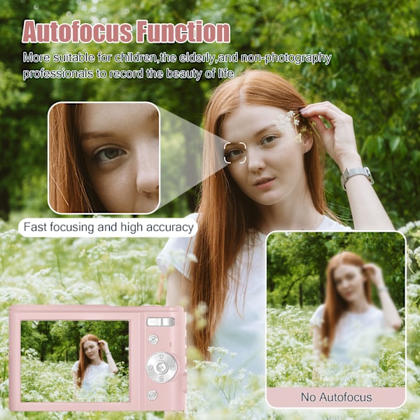 Digitalkamera, 48 MP, FHD, 16x zoom, 32GB, Lila Lila