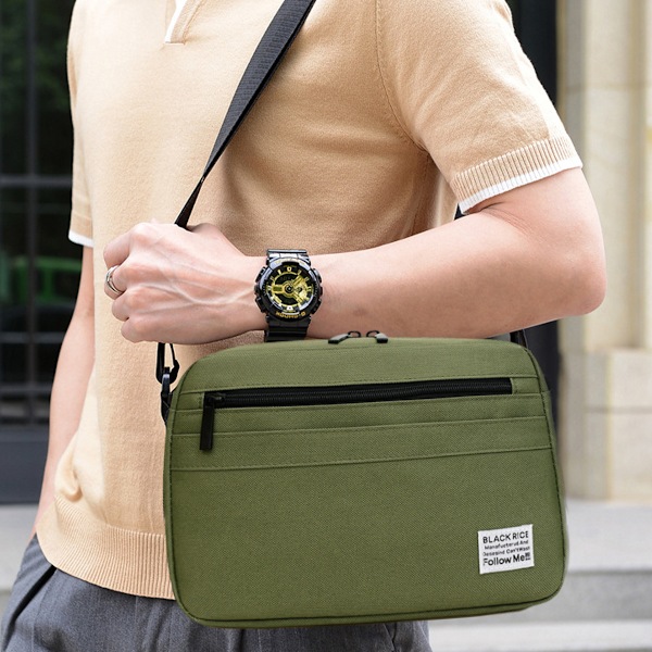 Liten Messenger Bag for Menn Arbeid Reise Business Skulderveske Lommebok