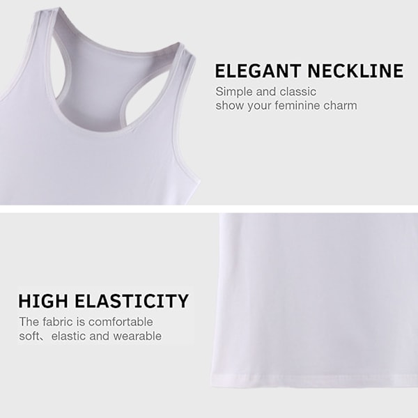 Camisole för Kvinnor, Bomull, Mjuk Bekväm Tank Top Cami Undershirt, för Kvinnor Flickor Present