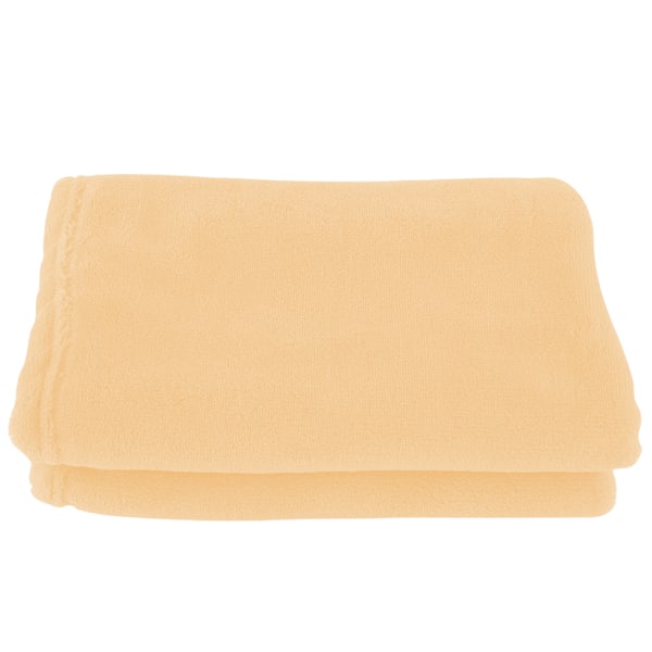 Tjock varm flanell mjuk inomhus- och utomhusrandig pläd sängpläd (Camel)