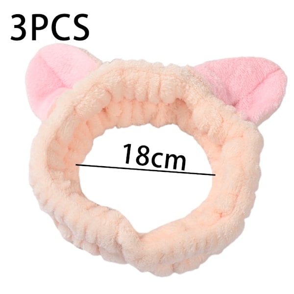 Pluss Katt Hodebånd Myk Stretch Fuzzy Cosplay Kostyme & Hårtilbehør Vask Ansikt Dusj