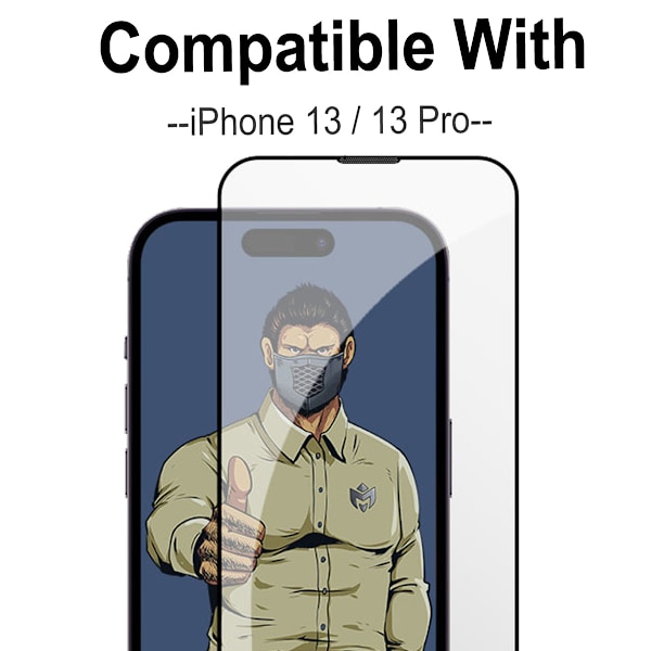 2-Pack iPhone 16 Pro Displayskydd – Heltäckande Glas
